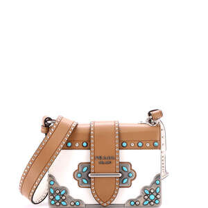 Prada Folk Cahier Crossbody Bag Studded #227836P21B